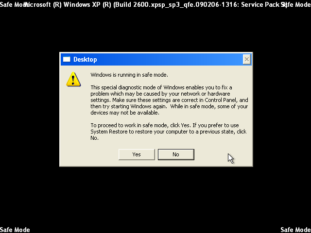 Windows Vista System Restore Safe Mode Command Prompt