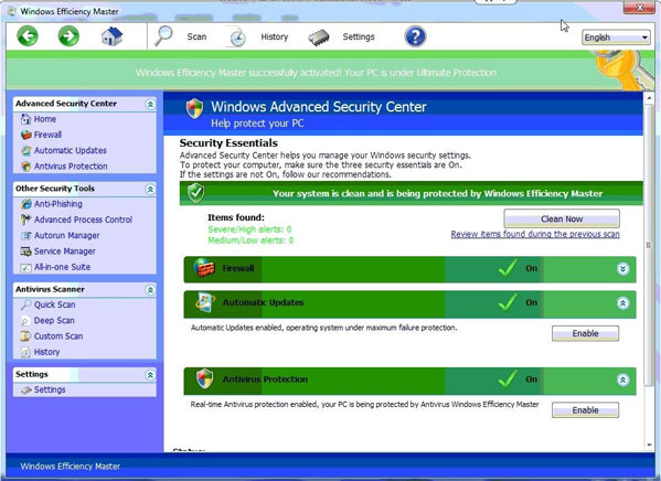 Windows-Advanced-Security-Center-Virus