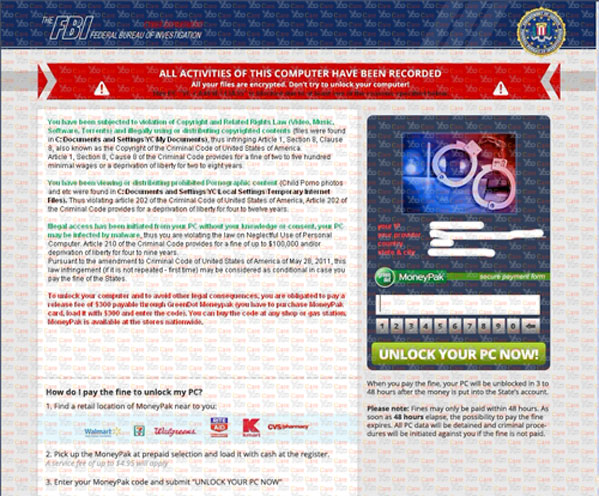 New-Version-of-FBI-MonePak-Virus-(FBI-Virus-Scam)