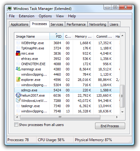 Enable Windows Task Manager For Vista