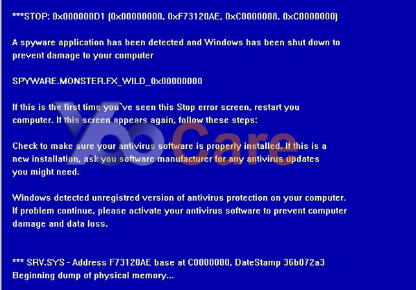 green fbi warning screens