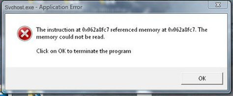 how on the way to remove svchost.exe error message