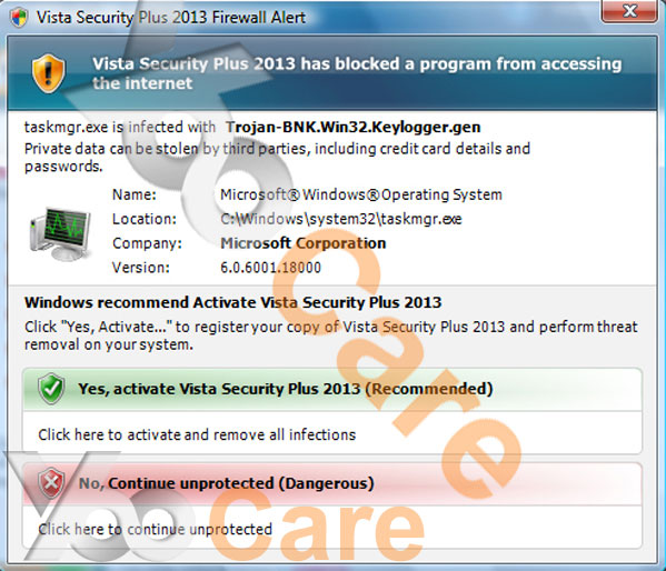 Vista-Security-Plus-2013-Firewall-Alert
