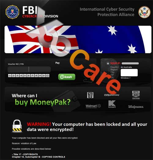 Australia FBI CyberCrime Division ICSPA Virus Scam