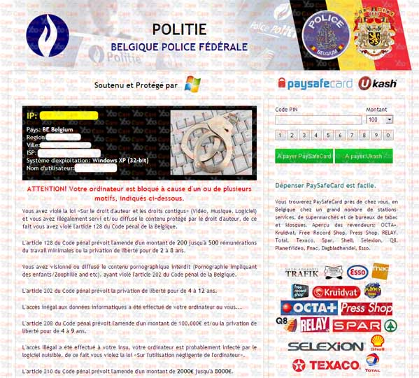 POLITIE-Belgique-Police-Fédérale-Virus-Scam