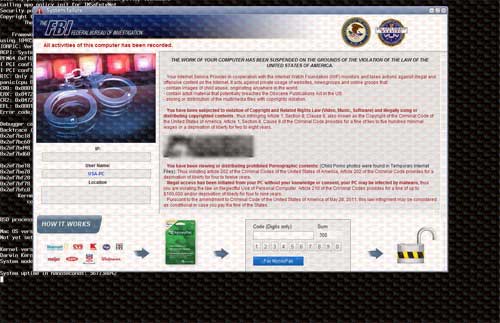 FBI Moneypak virus