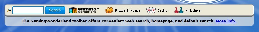 Gaming Wonderland Toolbar