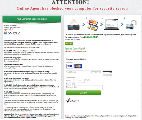Attention-Online-Agent-has-blocked-your-computer-for-security-reason