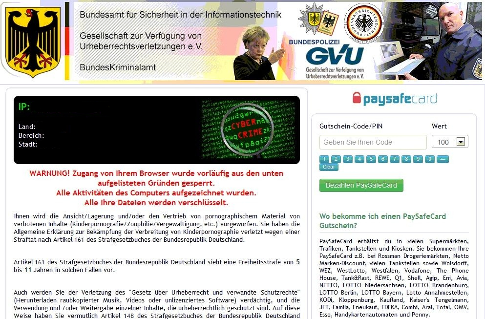 Bundespolizei GVU Virus