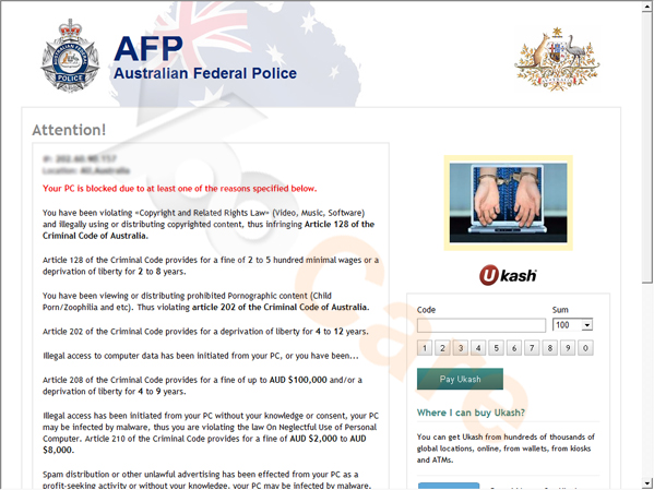 Australian-Federal-Police-Ukash-Virus-Scam 1