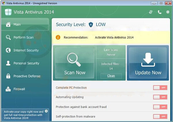 Vista Antivirus 2014