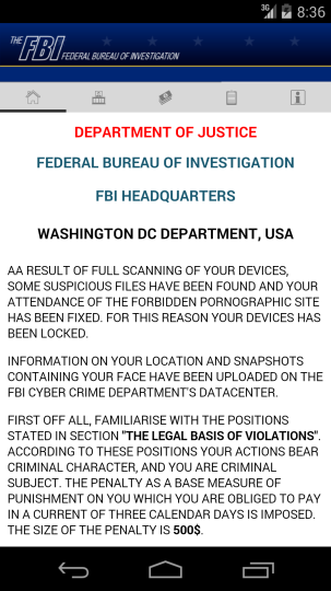 FBI Warning Message