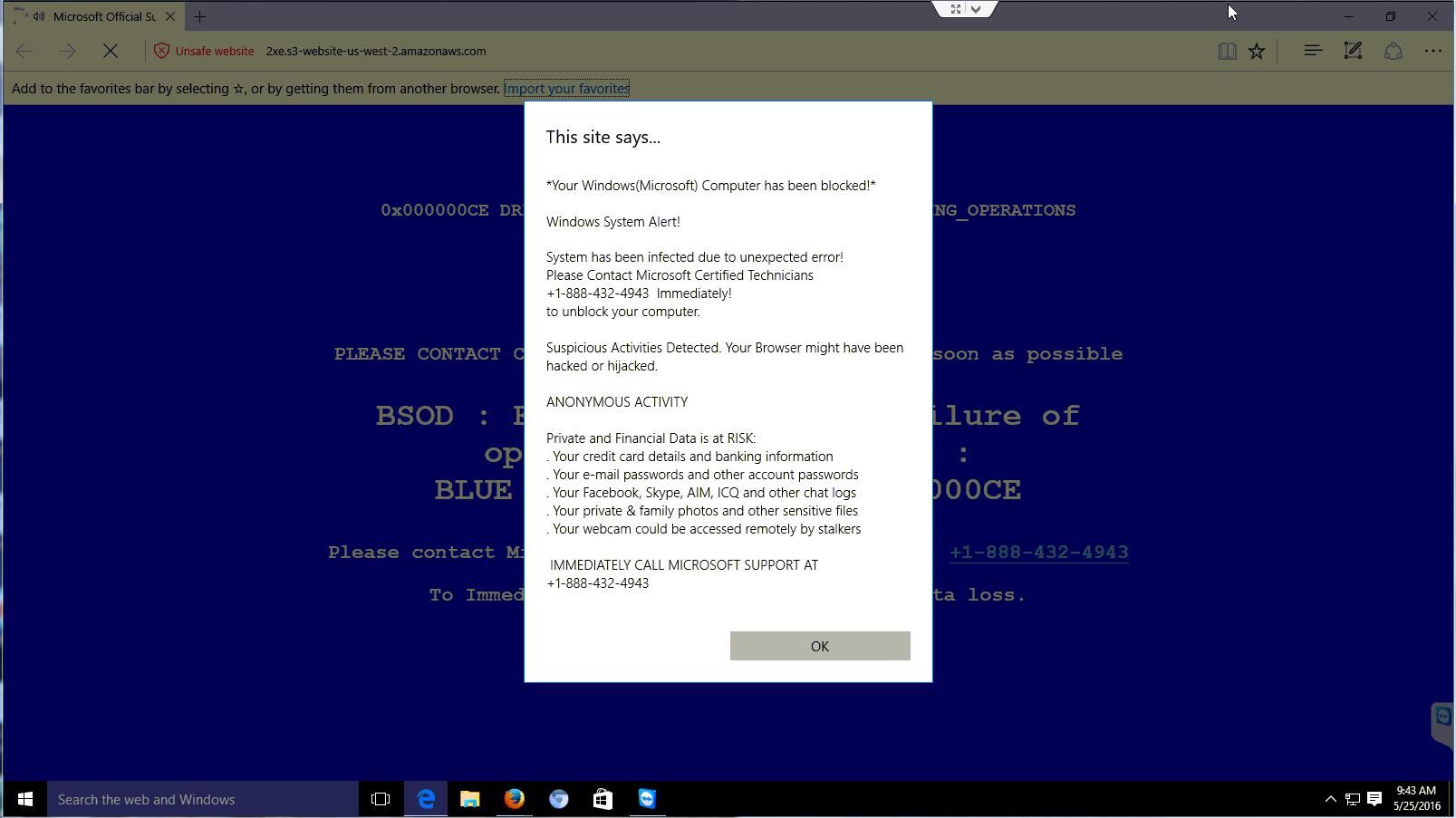 Your Windows (Microsoft) Computer has been blocked