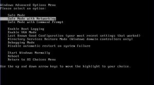 reboot pc in safe mode with networking remotely