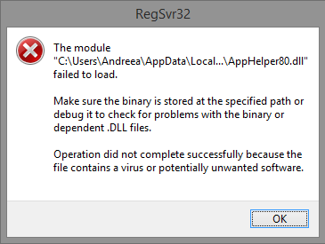 regsvr32-error