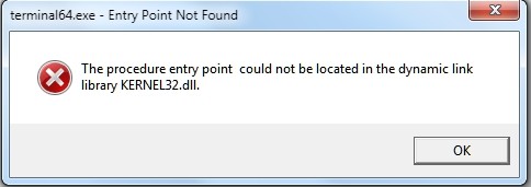 Kernel dll is missing ошибка