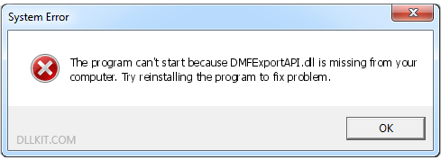 dmfexportapi-dllerror