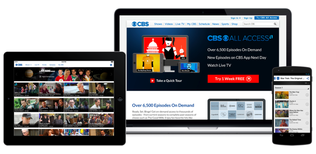 cbs all access on samsung tv