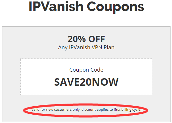 ipvanish discount