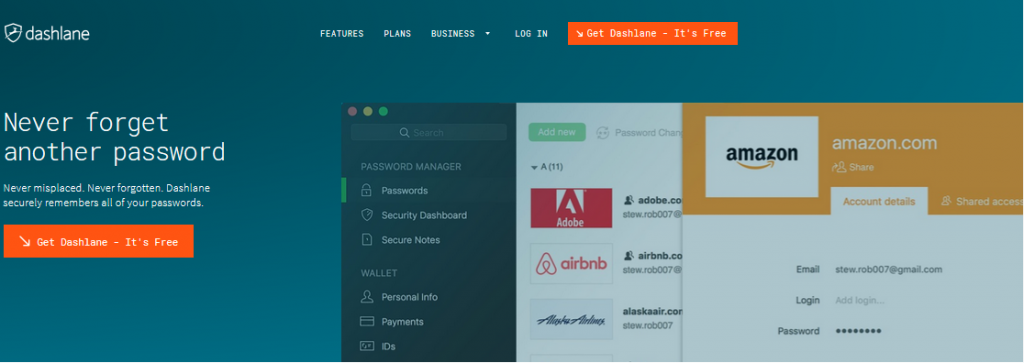 dashlane plans