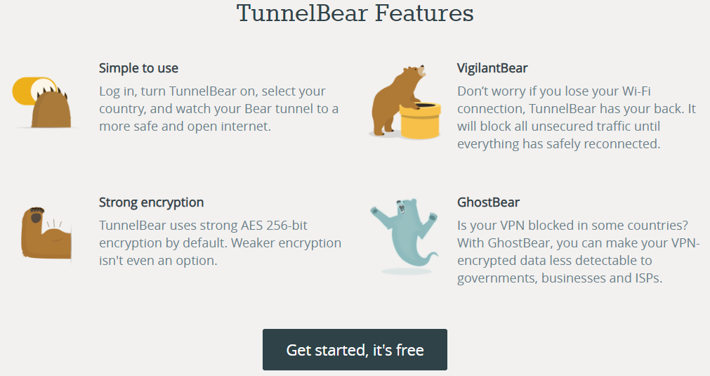 tunnelbear secure