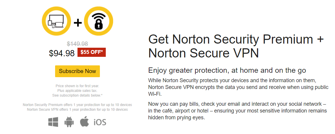 norton security premium coupon