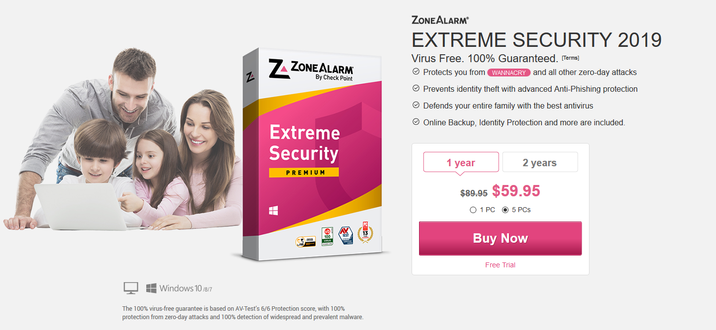 download zonealarm extreme security coupon