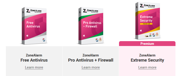 zonealarm antivirus anti-spyware gives an error