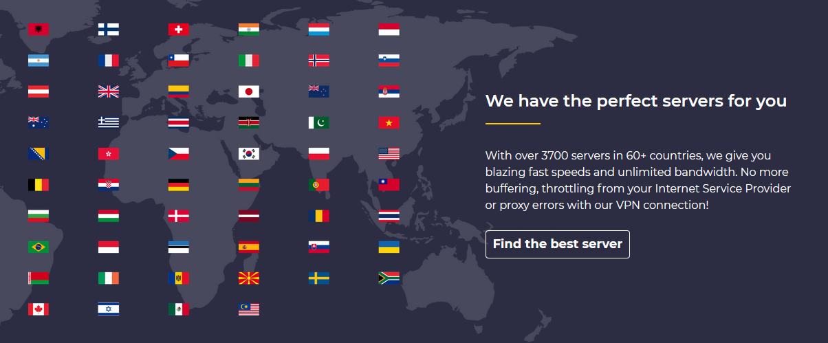 cyberghost vpn countries