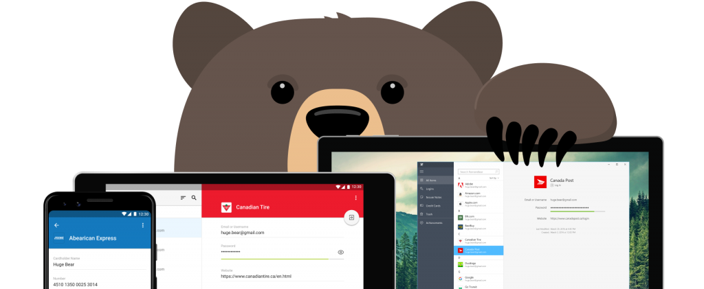 tunnelbear account and password