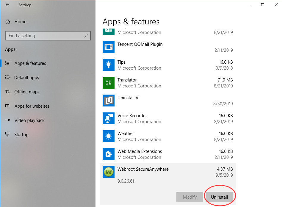 remove webroot secureanywhere