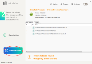 cannot uninstall webroot cannot uninstall webroot