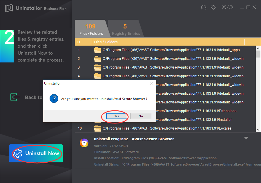 avast browser extension disappears