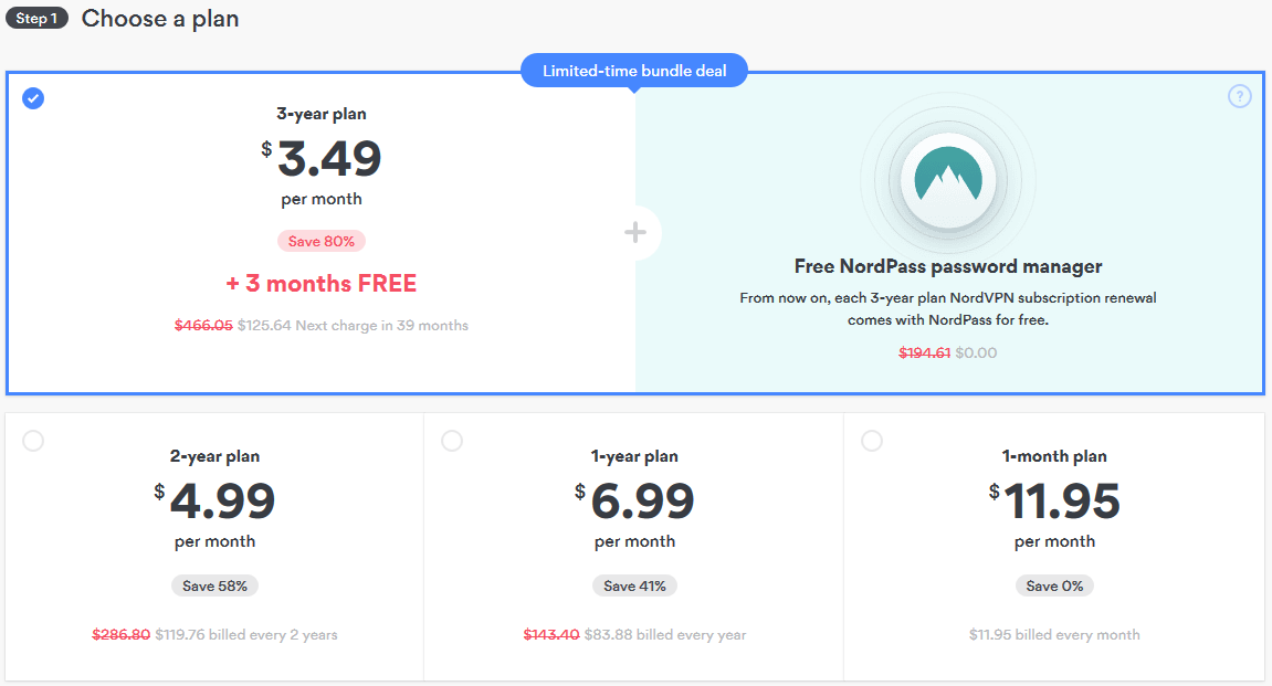 nordvpn 1 month coupon