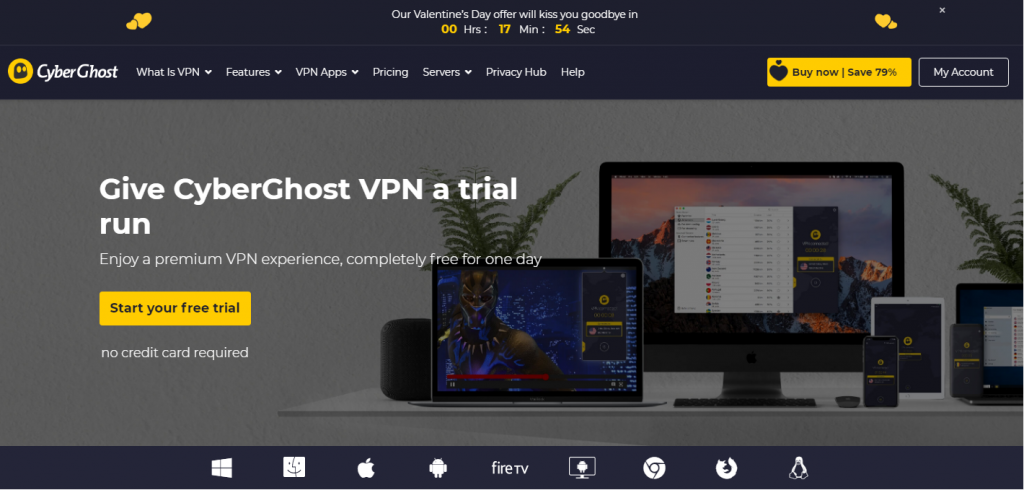 free trial cyberghost vpn