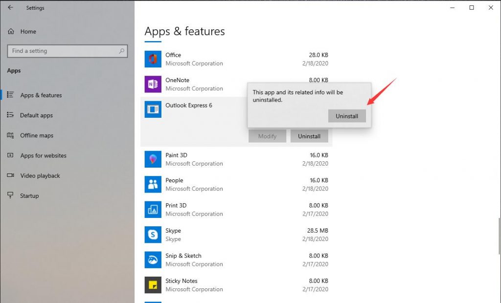 uninstall and reinstall outlook in office 365