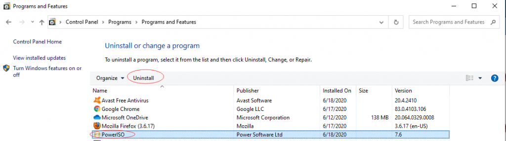 poweriso virtual drive is not installed correctly please reinstall it