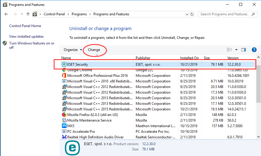 ESET Uninstaller 10.39.2.0 download the last version for windows