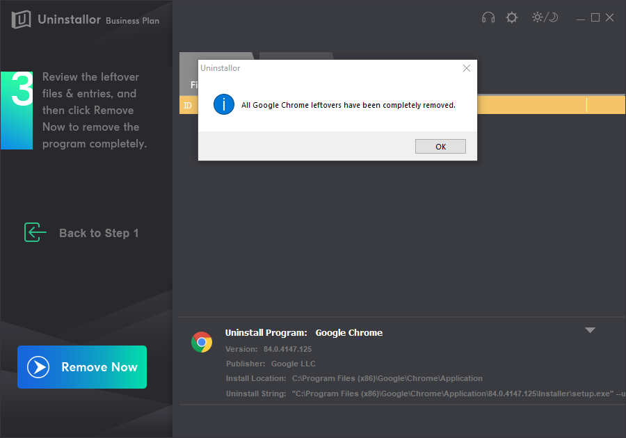 how to uninstall google chrome from windows 10