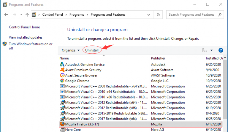 How To Uninstall Firefox Completely From Windows 10?