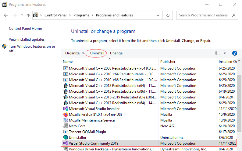 How To Uninstall Microsoft Visual Studio 2019 Completely From Windows 10?