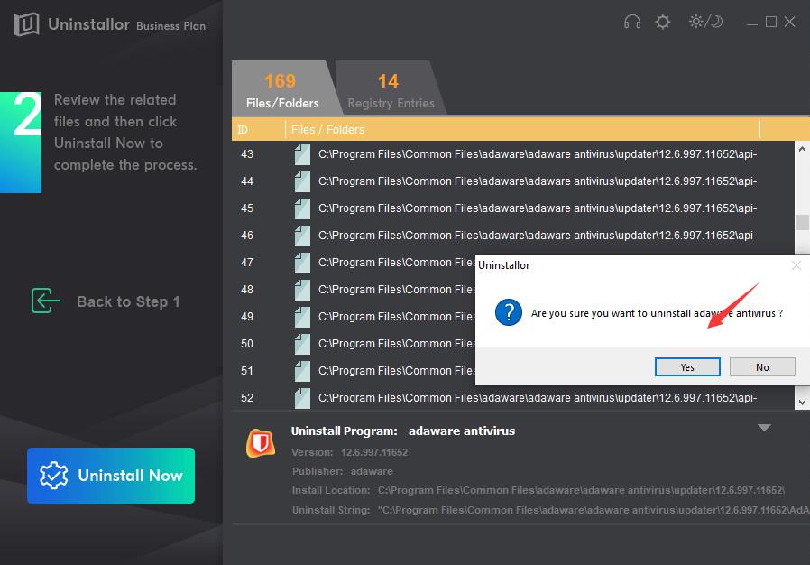 adaware antivirus removal tool