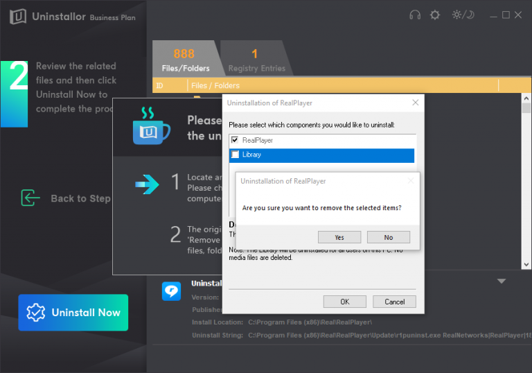 remove realplayer addition to windows explorer