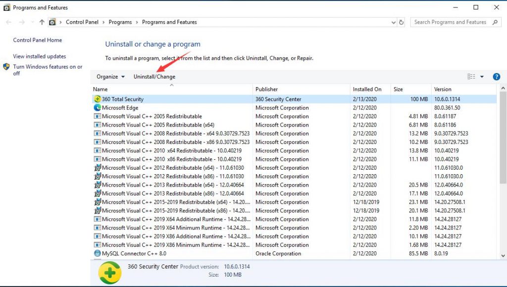 how to remove 360 total security virus manually