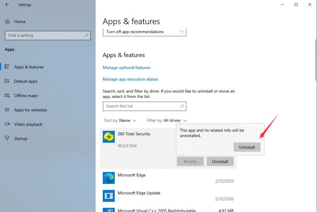 How to Uninstall 360 Total Security Essential Completely from Windows 10