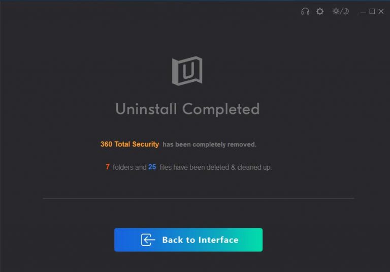 unable to uninstall 360 total security